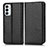 Samsung Galaxy F23 5G用手帳型 レザーケース スタンド カバー C03X サムスン ブラック