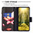 Samsung Galaxy F23 5G用手帳型 レザーケース スタンド パターン カバー B04F サムスン 