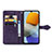 Samsung Galaxy F23 5G用手帳型 レザーケース スタンド パターン カバー サムスン 