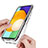 Samsung Galaxy F42 5G用前面と背面 360度 フルカバー 極薄ソフトケース シリコンケース 耐衝撃 全面保護 バンパー 透明 JX1 サムスン 