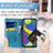 Samsung Galaxy F52 5G用手帳型 レザーケース スタンド パターン カバー S03D サムスン 