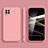 Samsung Galaxy F62 5G用360度 フルカバー極薄ソフトケース シリコンケース 耐衝撃 全面保護 バンパー S01 サムスン ピンク