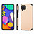 Samsung Galaxy F62 5G用極薄ソフトケース シリコンケース 耐衝撃 全面保護 マグネット式 バンパー S03D サムスン ゴールド