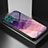 Samsung Galaxy F62 5G用ハイブリットバンパーケース プラスチック パターン 鏡面 カバー LS1 サムスン パープル
