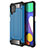 Samsung Galaxy F62 5G用ハイブリットバンパーケース プラスチック 兼シリコーン カバー WL1 サムスン ネイビー