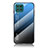 Samsung Galaxy F62 5G用ハイブリットバンパーケース プラスチック 鏡面 虹 グラデーション 勾配色 カバー LS1 サムスン 