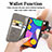 Samsung Galaxy F62 5G用手帳型 レザーケース スタンド 花 カバー サムスン 