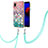 Samsung Galaxy M01 Core用シリコンケース ソフトタッチラバー バタフライ パターン カバー 携帯ストラップ Y03B サムスン 