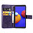 Samsung Galaxy M01 Core用手帳型 レザーケース スタンド 花 カバー サムスン 