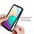 Samsung Galaxy M02用ハイブリットバンパーケース プラスチック 兼シリコーン カバー 前面と背面 360度 フル U01 サムスン 