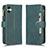 Samsung Galaxy M04用手帳型 レザーケース スタンド カバー BY2 サムスン グリーン