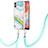 Samsung Galaxy M04用シリコンケース ソフトタッチラバー バタフライ パターン カバー 携帯ストラップ YB5 サムスン カラフル