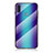 Samsung Galaxy M11用ハイブリットバンパーケース プラスチック 鏡面 虹 グラデーション 勾配色 カバー LS2 サムスン 