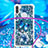 Samsung Galaxy M11用シリコンケース ソフトタッチラバー ブリンブリン カバー 携帯ストラップ S02 サムスン 