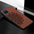 Samsung Galaxy M12用極薄ソフトケース シリコンケース 耐衝撃 全面保護 マグネット式 バンパー S05D サムスン ブラウン