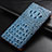 Samsung Galaxy M12用手帳型 レザーケース スタンド カバー H01P サムスン ブルー