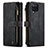 Samsung Galaxy M12用手帳型 レザーケース スタンド カバー C05S サムスン ブラック