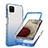 Samsung Galaxy M12用前面と背面 360度 フルカバー 極薄ソフトケース シリコンケース 耐衝撃 全面保護 バンパー 勾配色 透明 JX1 サムスン 