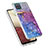 Samsung Galaxy M12用シリコンケース ソフトタッチラバー バタフライ パターン カバー Y04B サムスン 