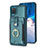 Samsung Galaxy M12用シリコンケース ソフトタッチラバー レザー柄 カバー BF2 サムスン 