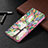 Samsung Galaxy M12用手帳型 レザーケース スタンド パターン カバー B01F サムスン 