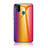 Samsung Galaxy M21用ハイブリットバンパーケース プラスチック 鏡面 虹 グラデーション 勾配色 カバー LS2 サムスン 