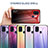 Samsung Galaxy M31用ハイブリットバンパーケース プラスチック 鏡面 虹 グラデーション 勾配色 カバー LS1 サムスン 