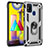 Samsung Galaxy M31用ハイブリットバンパーケース プラスチック アンド指輪 マグネット式 MQ3 サムスン 