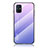 Samsung Galaxy M31s用ハイブリットバンパーケース プラスチック 鏡面 虹 グラデーション 勾配色 カバー LS1 サムスン 