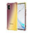 Samsung Galaxy M40S用極薄ソフトケース グラデーション 勾配色 クリア透明 サムスン ブラウン