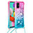 Samsung Galaxy M40S用シリコンケース ソフトタッチラバー ブリンブリン カバー 携帯ストラップ S01 サムスン 