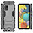 Samsung Galaxy M40S用ハイブリットバンパーケース スタンド プラスチック 兼シリコーン カバー KC1 サムスン 
