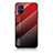 Samsung Galaxy M51用ハイブリットバンパーケース プラスチック 鏡面 虹 グラデーション 勾配色 カバー LS1 サムスン 