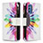 Samsung Galaxy M52 5G用手帳型 レザーケース スタンド パターン カバー B04F サムスン 