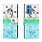 Samsung Galaxy M52 5G用手帳型 レザーケース スタンド パターン カバー H02X サムスン 