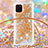 Samsung Galaxy M60s用シリコンケース ソフトタッチラバー ブリンブリン カバー 携帯ストラップ S03 サムスン 