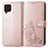 Samsung Galaxy M62 4G用手帳型 レザーケース スタンド 花 カバー サムスン ピンク