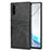 Samsung Galaxy Note 10用ケース 高級感 手触り良いレザー柄 R06 サムスン ブラック