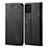 Samsung Galaxy Note 10 Lite用手帳型 布 スタンド B02S サムスン ブラック