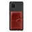 Samsung Galaxy Note 10 Lite用極薄ソフトケース シリコンケース 耐衝撃 全面保護 マグネット式 バンパー S01D サムスン ブラウン