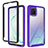 Samsung Galaxy Note 10 Lite用360度 フルカバー ハイブリットバンパーケース クリア透明 プラスチック カバー ZJ1 サムスン ラベンダー