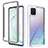 Samsung Galaxy Note 10 Lite用360度 フルカバー ハイブリットバンパーケース クリア透明 プラスチック カバー ZJ1 サムスン ホワイト