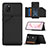 Samsung Galaxy Note 10 Lite用ケース 高級感 手触り良いレザー柄 Y04B サムスン ブラック