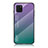 Samsung Galaxy Note 10 Lite用ハイブリットバンパーケース プラスチック 鏡面 虹 グラデーション 勾配色 カバー LS1 サムスン マルチカラー