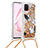 Samsung Galaxy Note 10 Lite用シリコンケース ソフトタッチラバー ブリンブリン カバー 携帯ストラップ S02 サムスン 