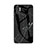 Samsung Galaxy Note 10 Plus 5G用ハイブリットバンパーケース プラスチック パターン 鏡面 カバー サムスン ブラック