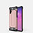 Samsung Galaxy Note 10 Plus用360度 フルカバー極薄ソフトケース シリコンケース 耐衝撃 全面保護 バンパー G01 サムスン ローズゴールド
