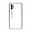 Samsung Galaxy Note 10 Plus用ハイブリットバンパーケース プラスチック 鏡面 虹 グラデーション 勾配色 カバー M01 サムスン ホワイト