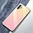 Samsung Galaxy Note 10 Plus用ハイブリットバンパーケース プラスチック 鏡面 虹 グラデーション 勾配色 カバー サムスン 