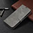 Samsung Galaxy Note 20 5G用手帳型 レザーケース スタンド カバー T08 サムスン グレー